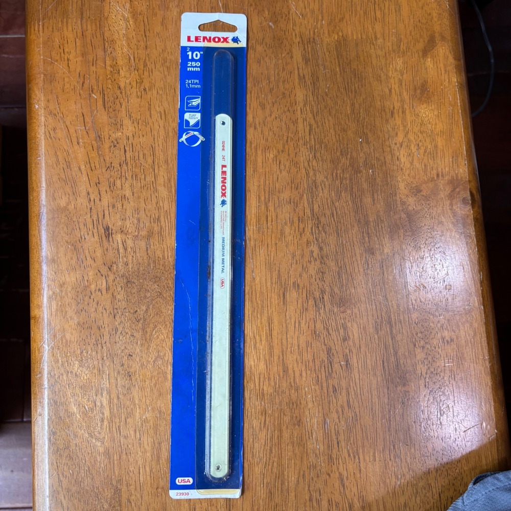Lenox 23930 10 Inch 24 TPI Bi-Metal Hacksaw Blade Medium Metal Made in USA